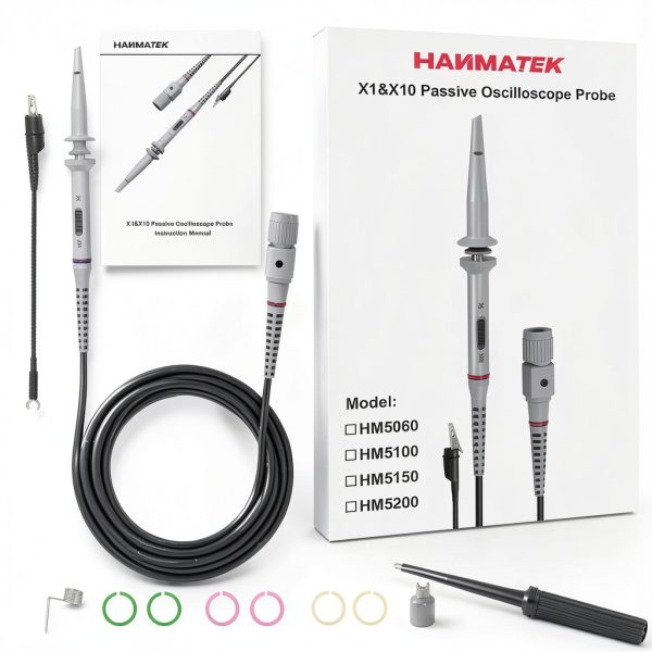 HANMATEK HM5100 100MHz Oscilloscope Probe with 1x/10x Switch and-6