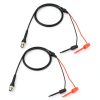 Probe Oscilloscope Machine Test Lead Testing Hook Bnc to Dual Testing Hook 2Pcs Dual Testing Hook Coax Cable Probe Oscilloscope Machine for Oscilloscope-2
