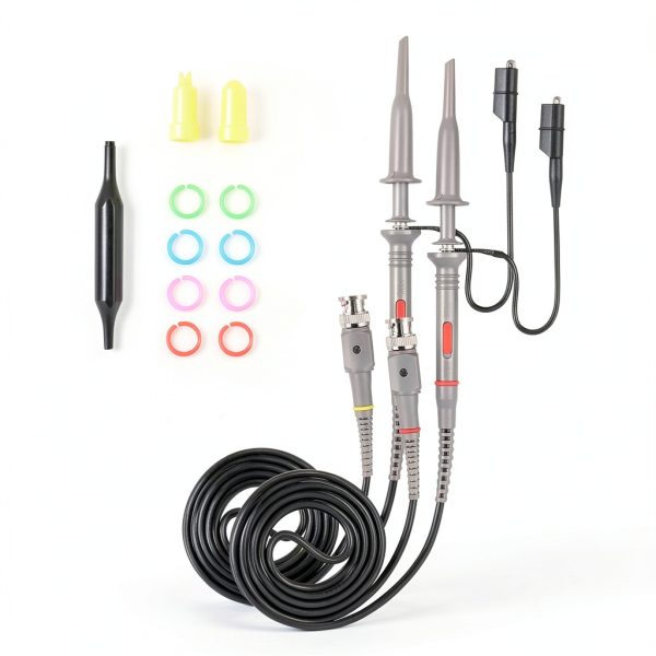 Universal Oscilloscope Probe Thsinde 100MHz Grey 2‑Piece Kit with BNC-0