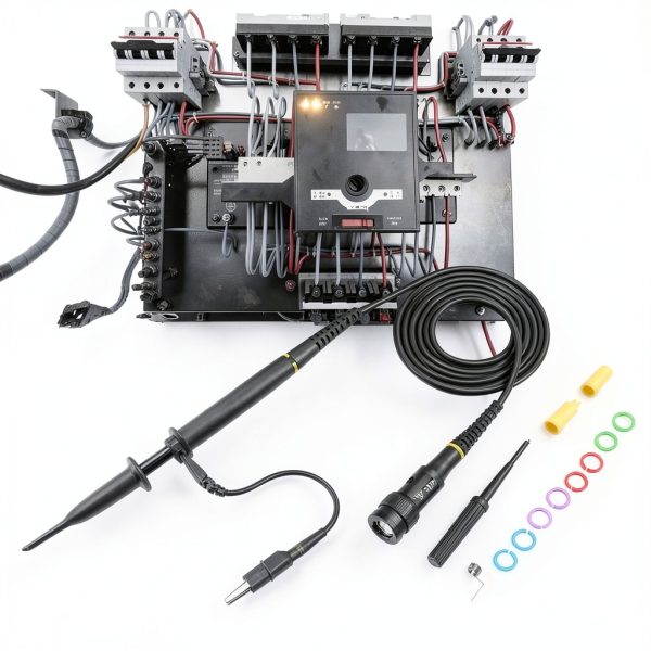 P4060 High Voltage Differential Probe, Oscilloscope Probe, 2000V 60MHz 1:100 Oscilloscope Scope Probe-4