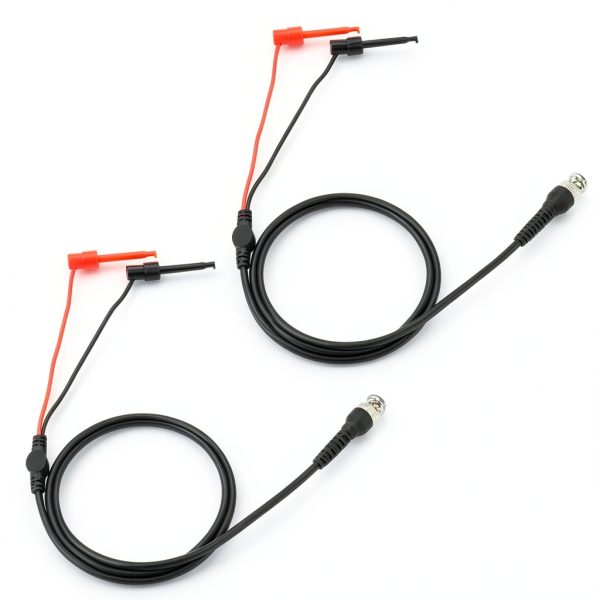 Probe Oscilloscope Machine Test Lead Testing Hook Bnc to Dual Testing Hook 2Pcs Dual Testing Hook Coax Cable Probe Oscilloscope Machine for Oscilloscope-7