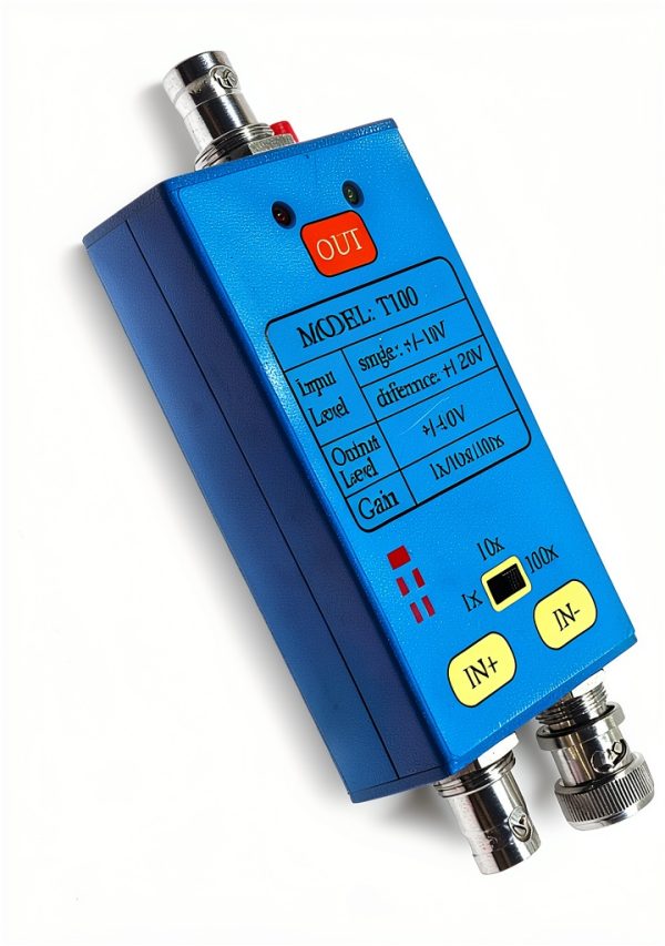 T100 Oscilloscope Differential Probe 1X/10X/100X USB‑C Rechargeable-3