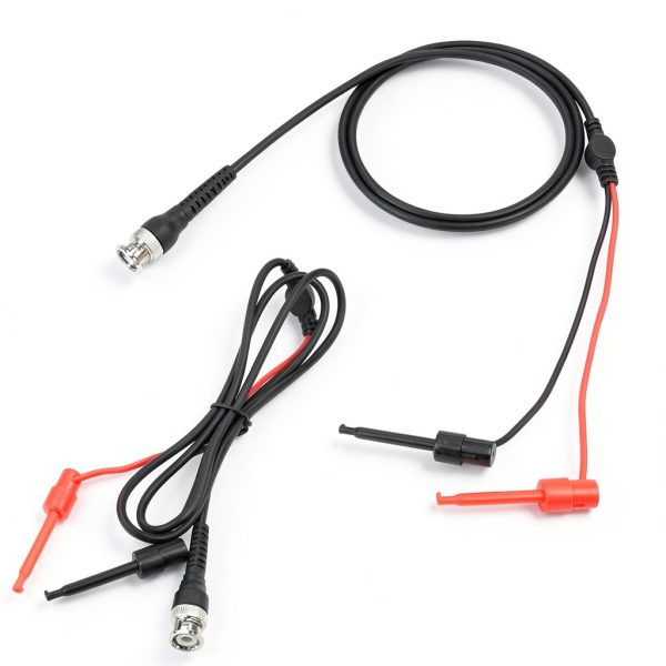 Probe Oscilloscope Machine Test Lead Testing Hook Bnc to Dual Testing Hook 2Pcs Dual Testing Hook Coax Cable Probe Oscilloscope Machine for Oscilloscope-5