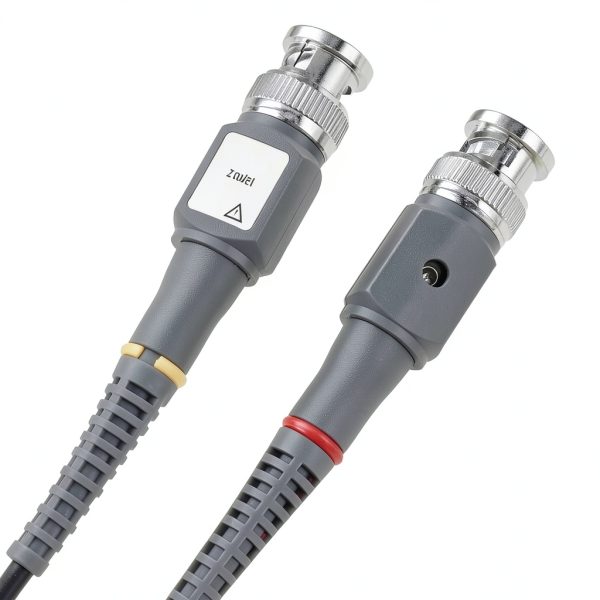 2pcs P6020 Upgraded Oscilloscope Clip Probes Kit 20MHz Fully Insulated BNC End Probe with Accessories Kit 1X 10X (Pack of 2)-6