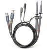 2pcs P6020 Upgraded Oscilloscope Clip Probes Kit 20MHz Fully Insulated BNC End Probe with Accessories Kit 1X 10X (Pack of 2)-5