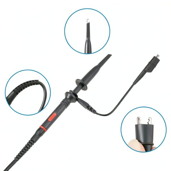 200MHz Oscilloscope Probe Clip BNC to Grabber Proster P2200 Black-6