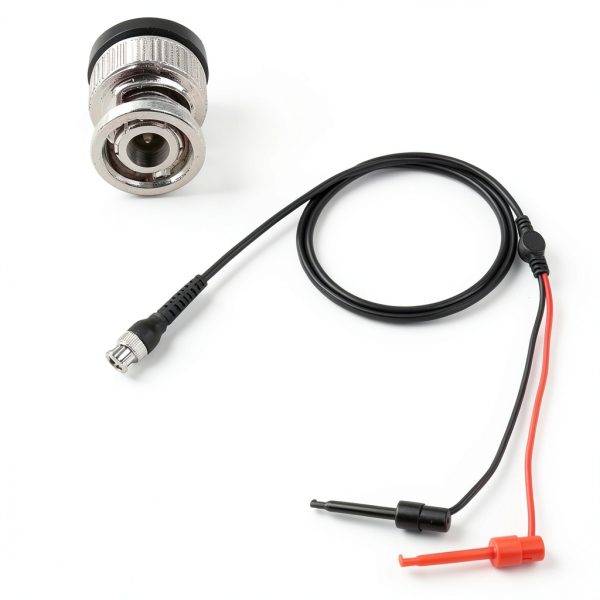 Probe Oscilloscope Machine Test Lead Testing Hook Bnc to Dual Testing Hook 2Pcs Dual Testing Hook Coax Cable Probe Oscilloscope Machine for Oscilloscope-6