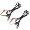 Probe Oscilloscope Machine Test Lead Testing Hook Bnc to Dual Testing Hook 2Pcs Dual Testing Hook Coax Cable Probe Oscilloscope Machine for Oscilloscope-0