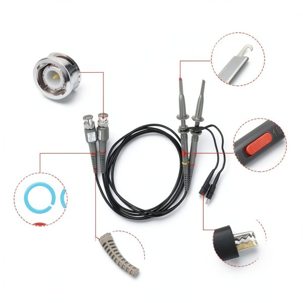Oscilloscope Clip Probe Sumnacon 100MHz 600V DC 10:1/1:1 Switchable-3
